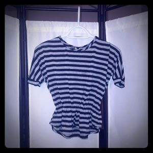 Short sleeve top with peplum